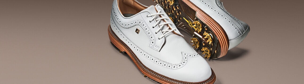 INTRODUCING THE NEW PREMIER SERIES, featuring the all white Marquis shoe.