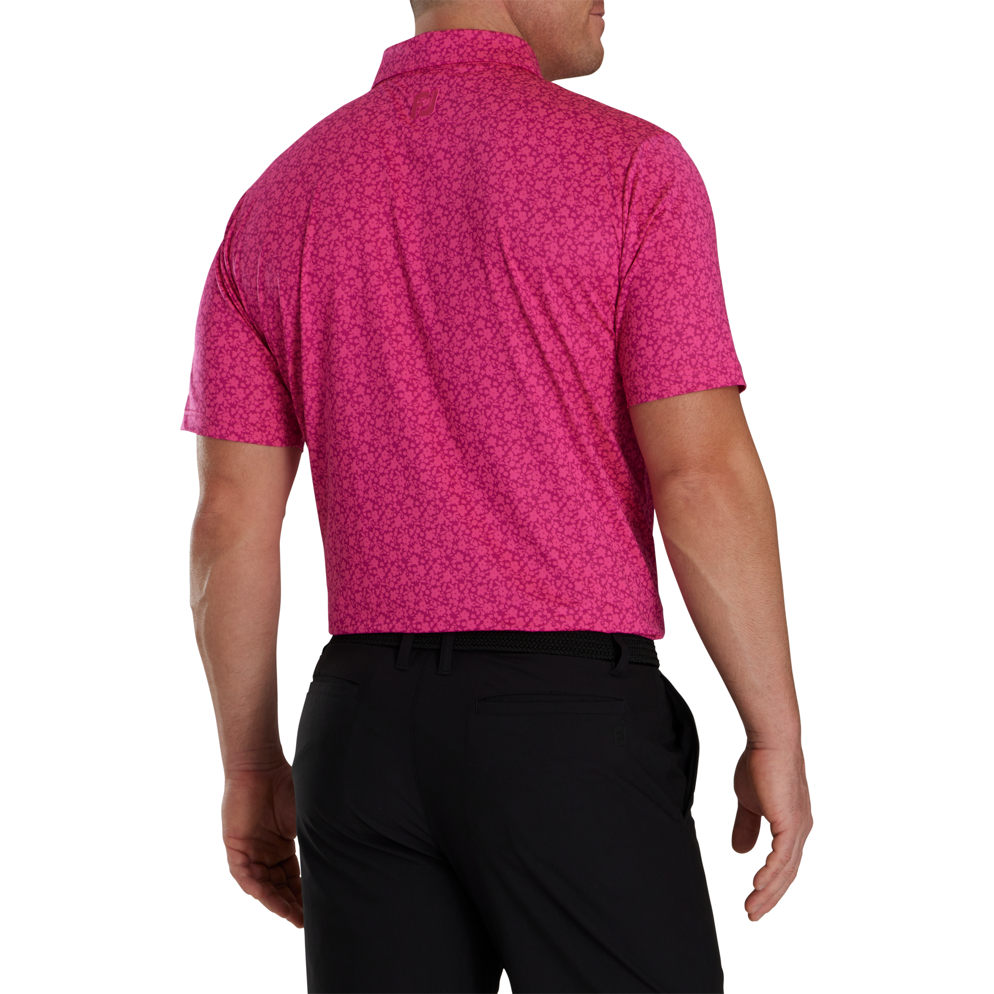 Painted Floral Lisle Self Collar