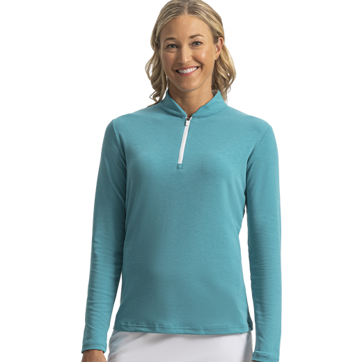 Quarter-Zip Blade Collar Mid-Layer Women