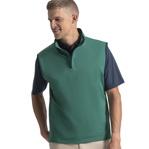 Brushed Back Vest Pique-Previous Season Style