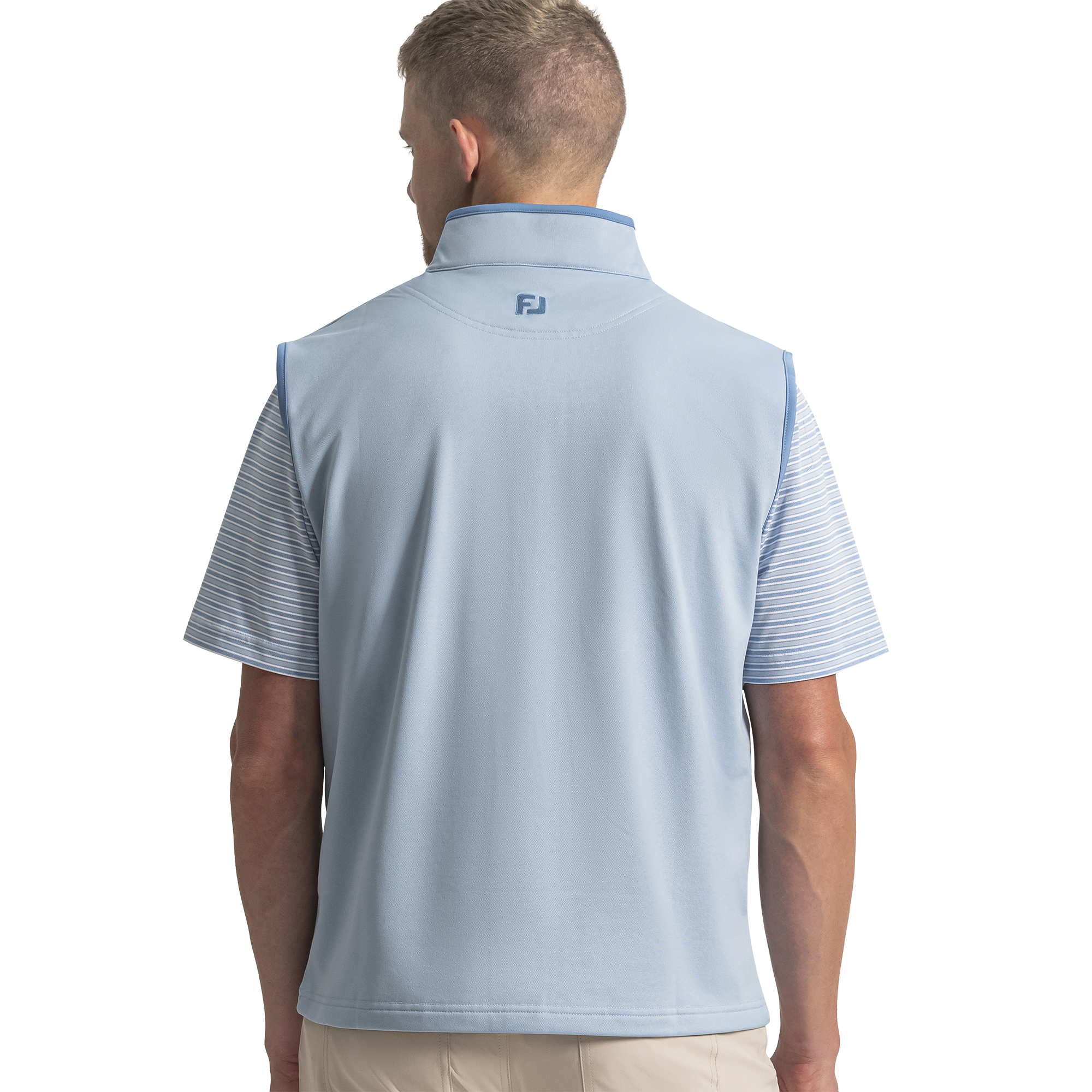 Brushed Back Vest Pique