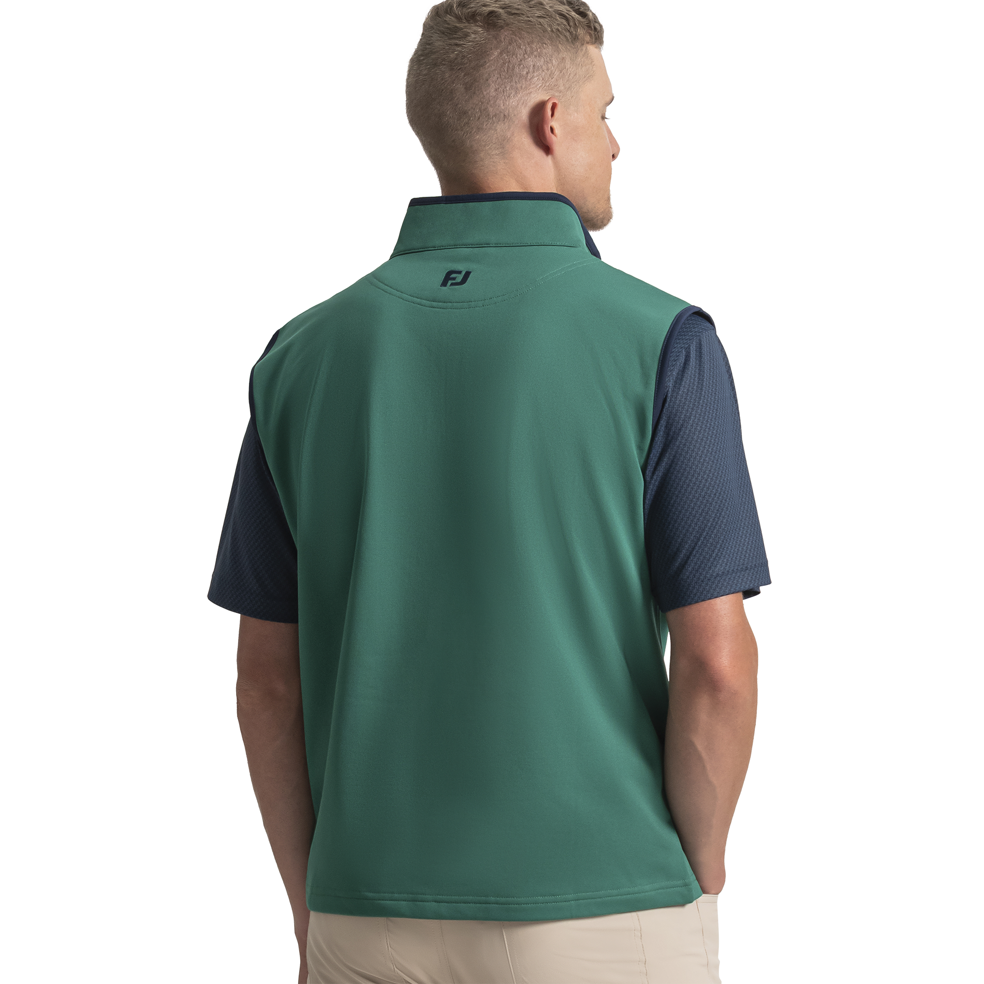 Brushed Back Vest Pique