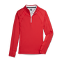 Quarter-Zip Rib Block Midlayer