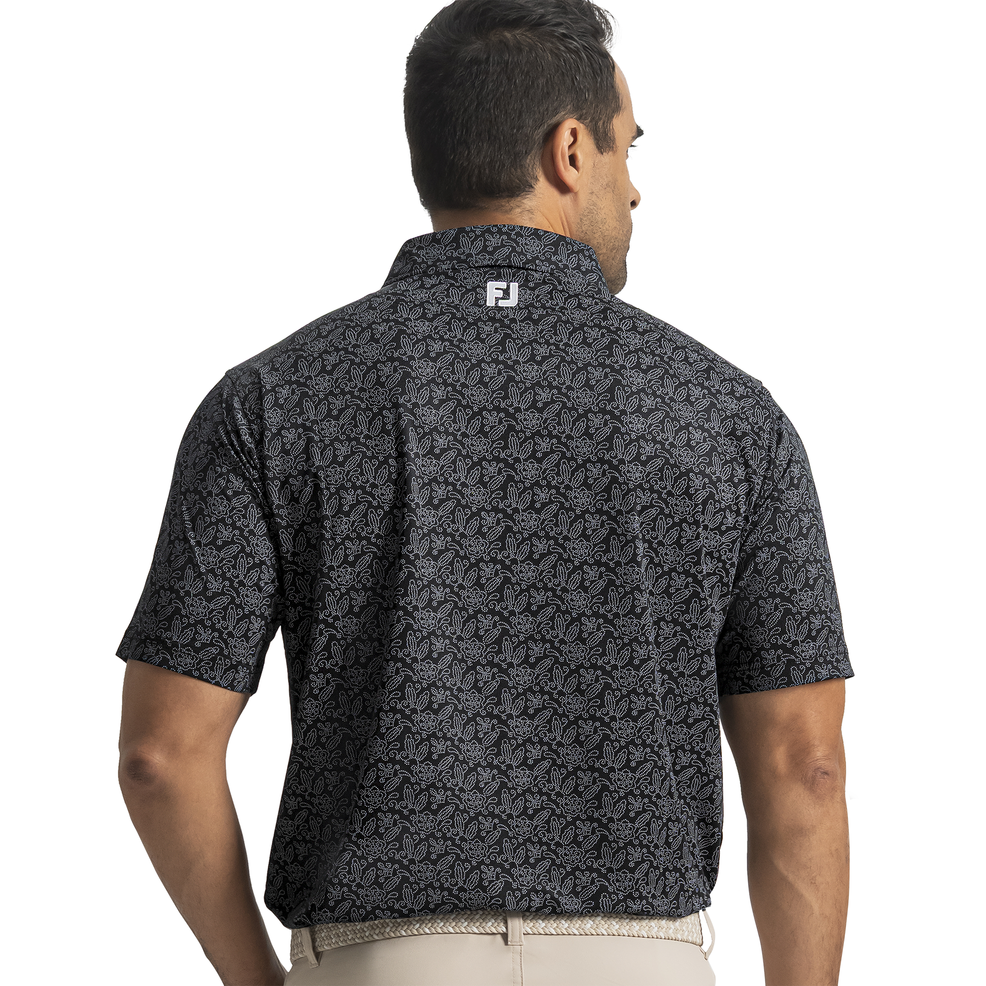 Wingtip Floral Lisle