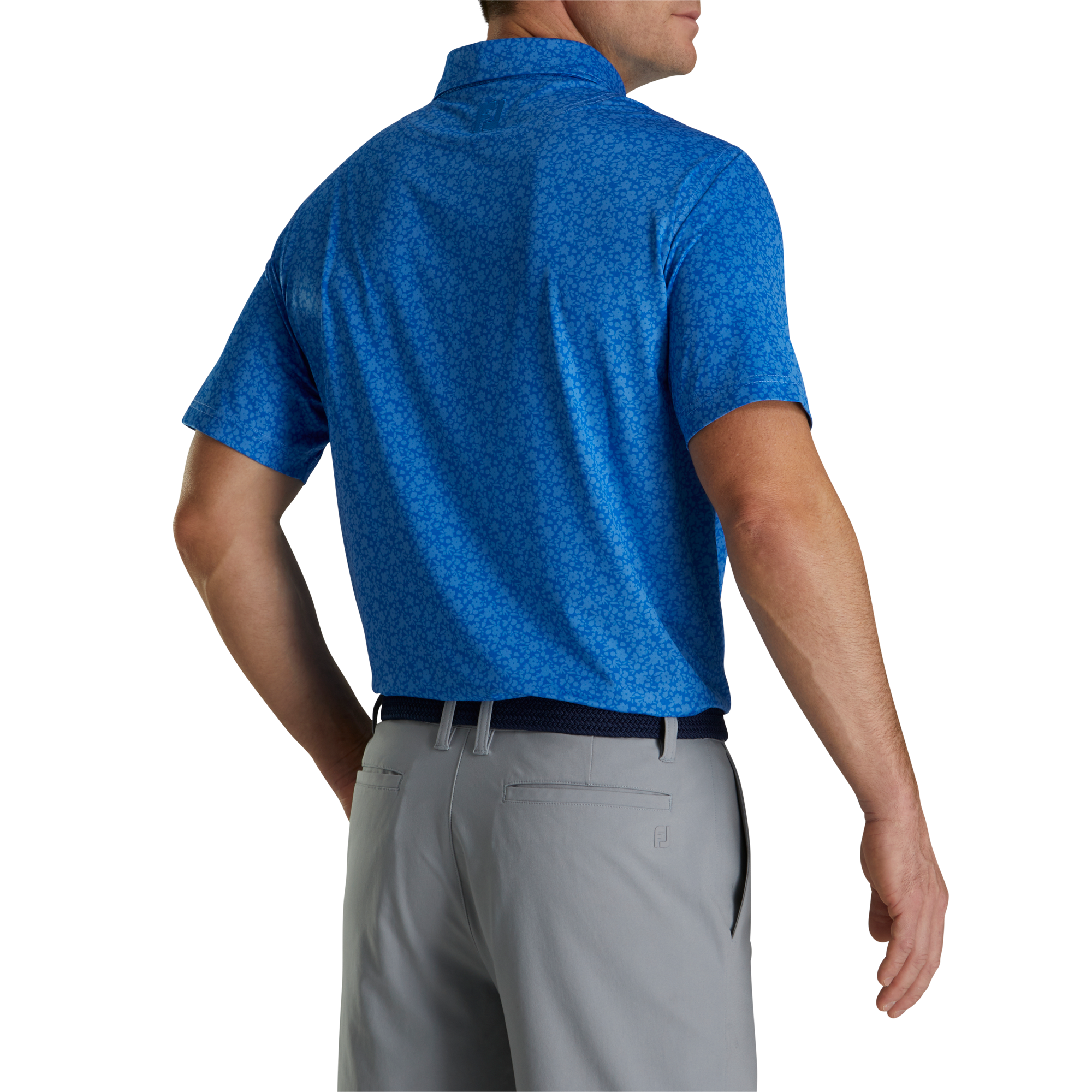 Painted Floral Lisle Self Collar