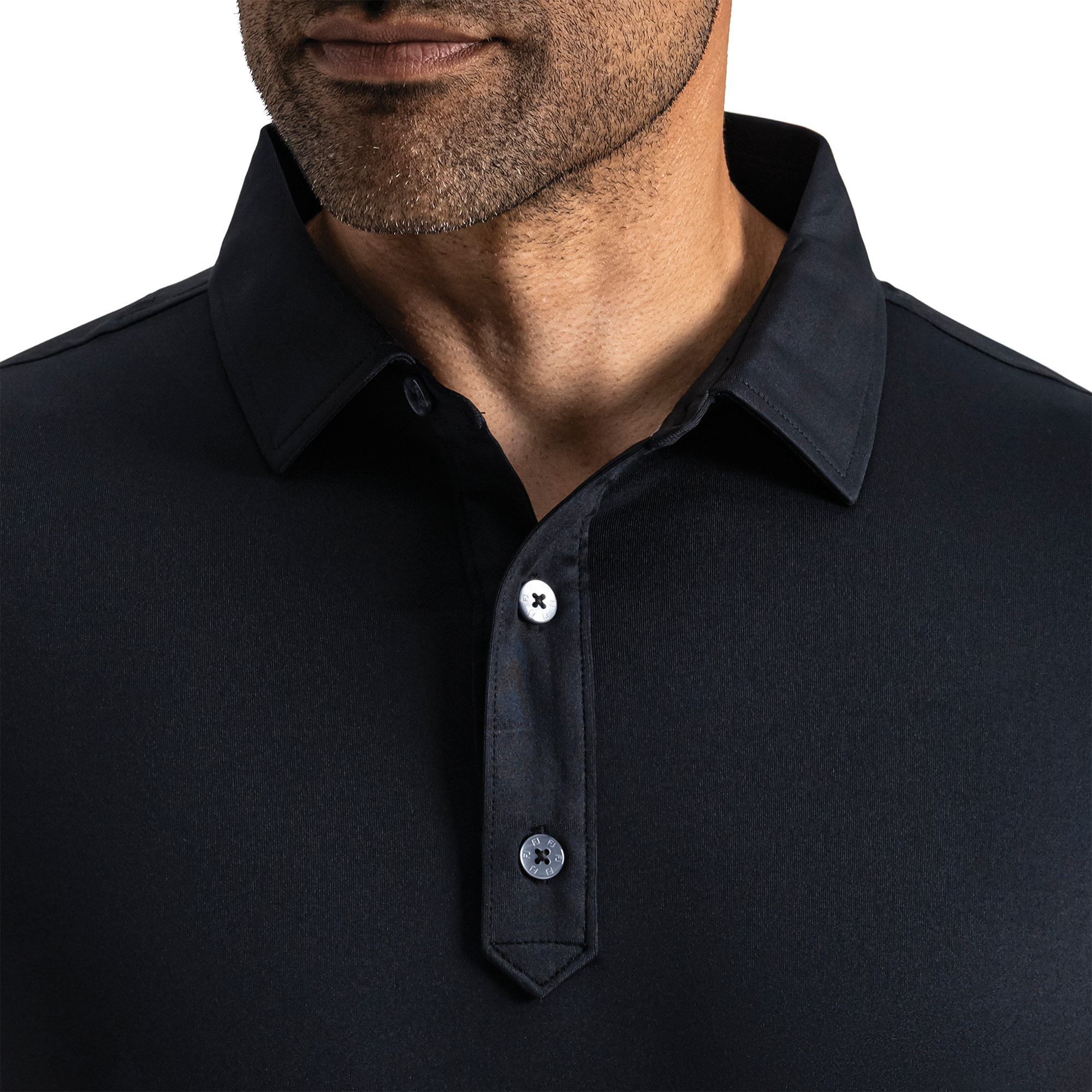 Solid Lisle Set On Placket