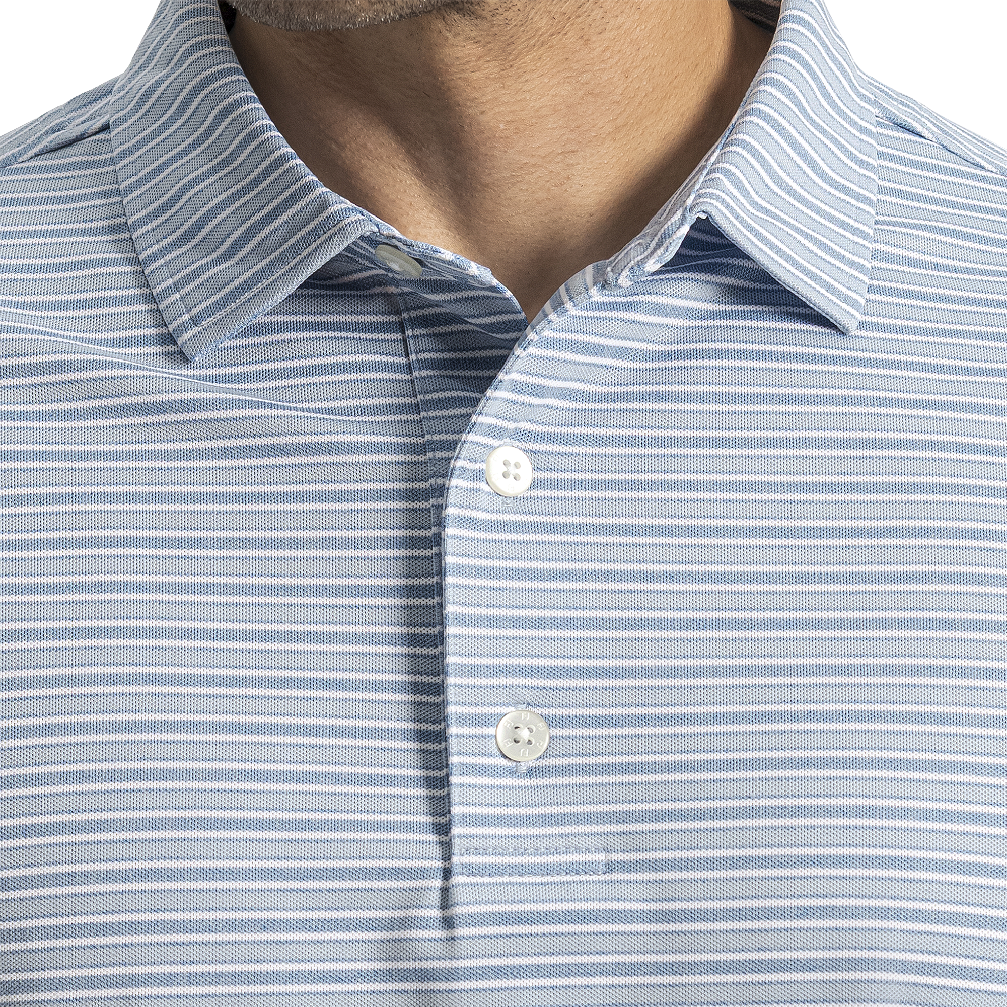 Heather Stripe Pique