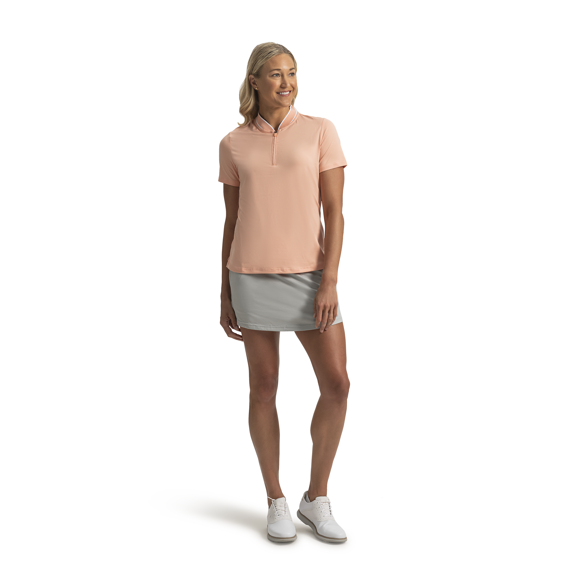 Blade Collar Zip Polo Women