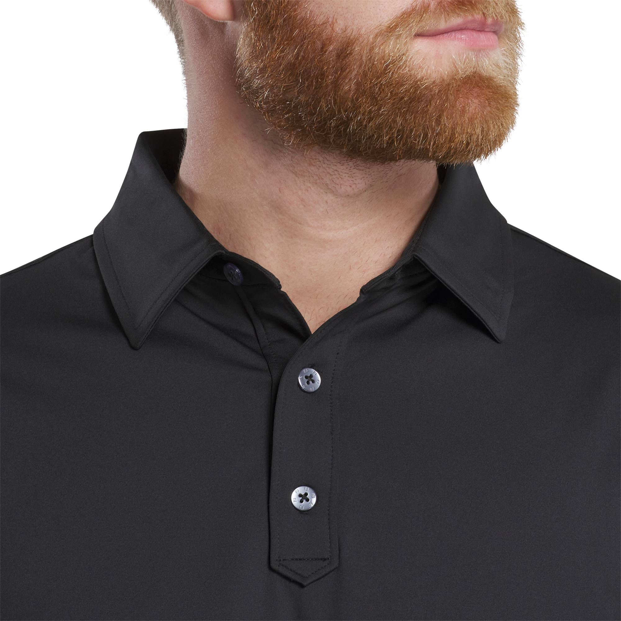 Solid Lisle Set On Placket