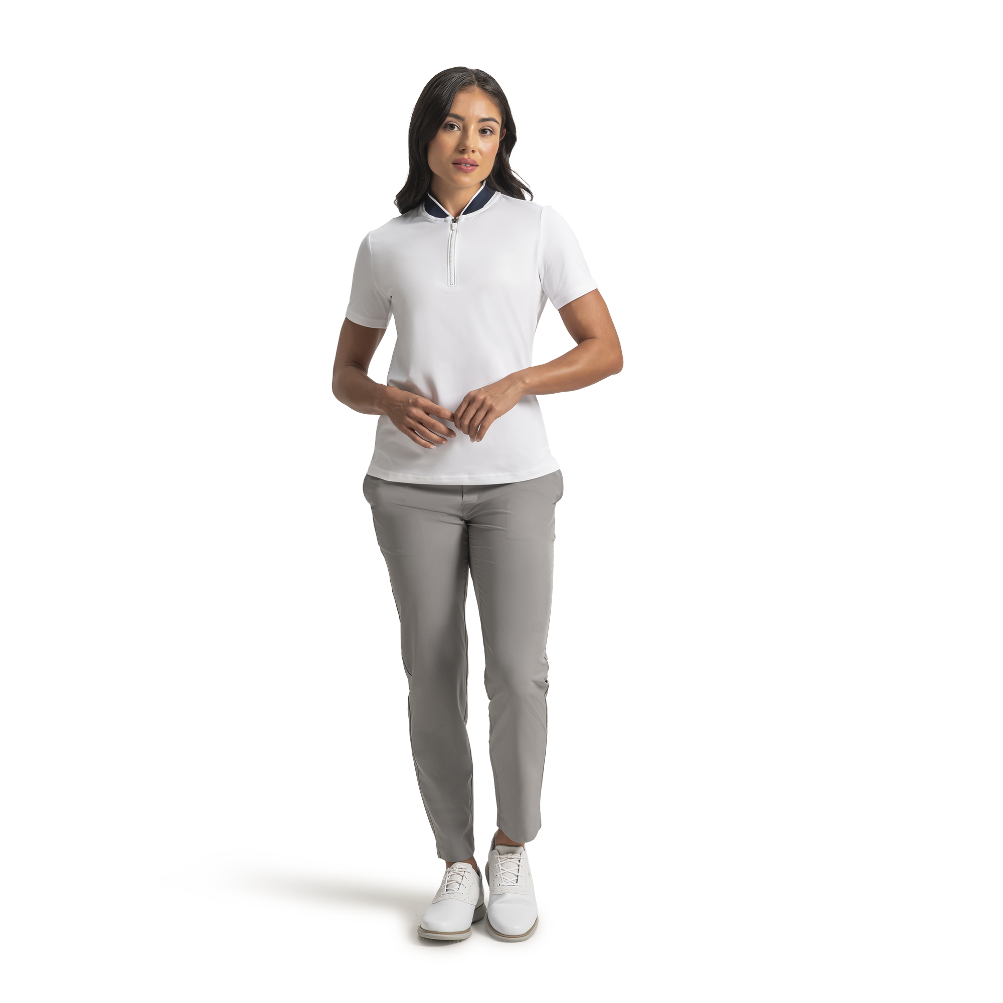 Blade Collar Zip Polo Women