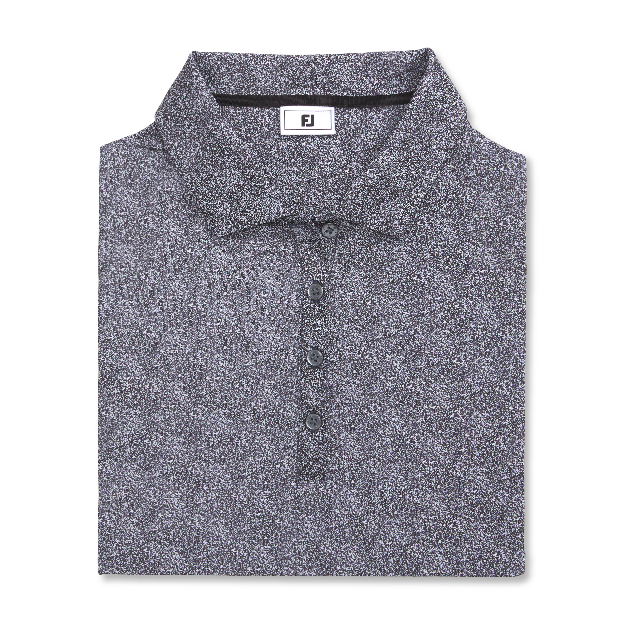 Stretch Lisle Speckle Short Sleeve Print Shirt