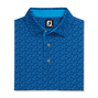 Golf Course Doodle Stretch Pique Self Collar