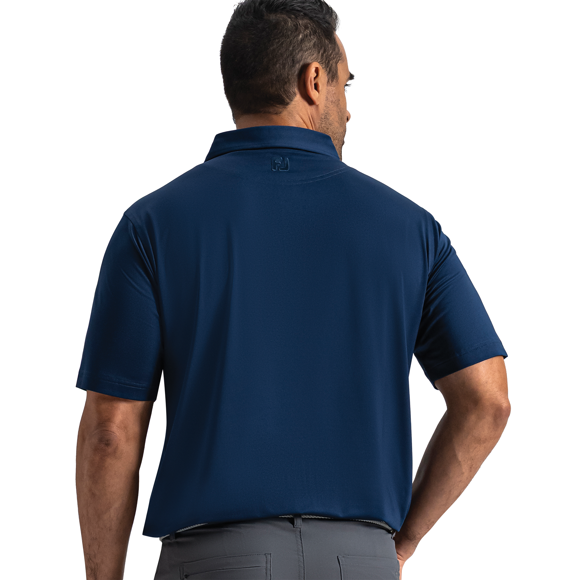 Solid Lisle Set On Placket