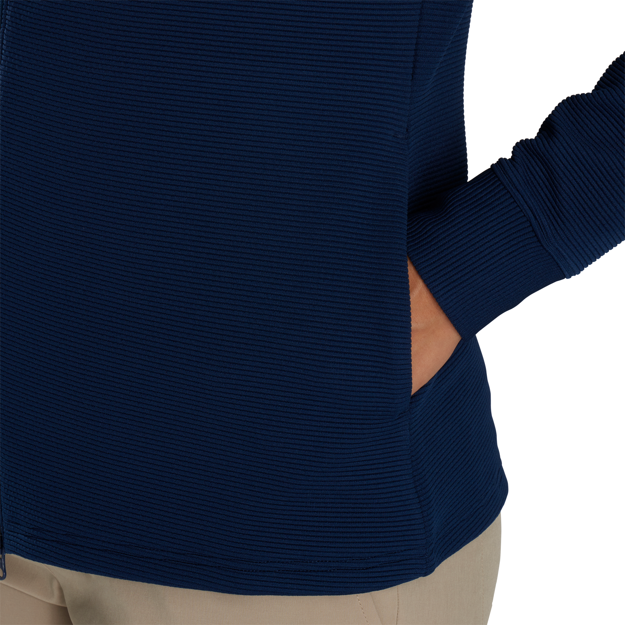 Full-Zip Ottoman Hoodie Women