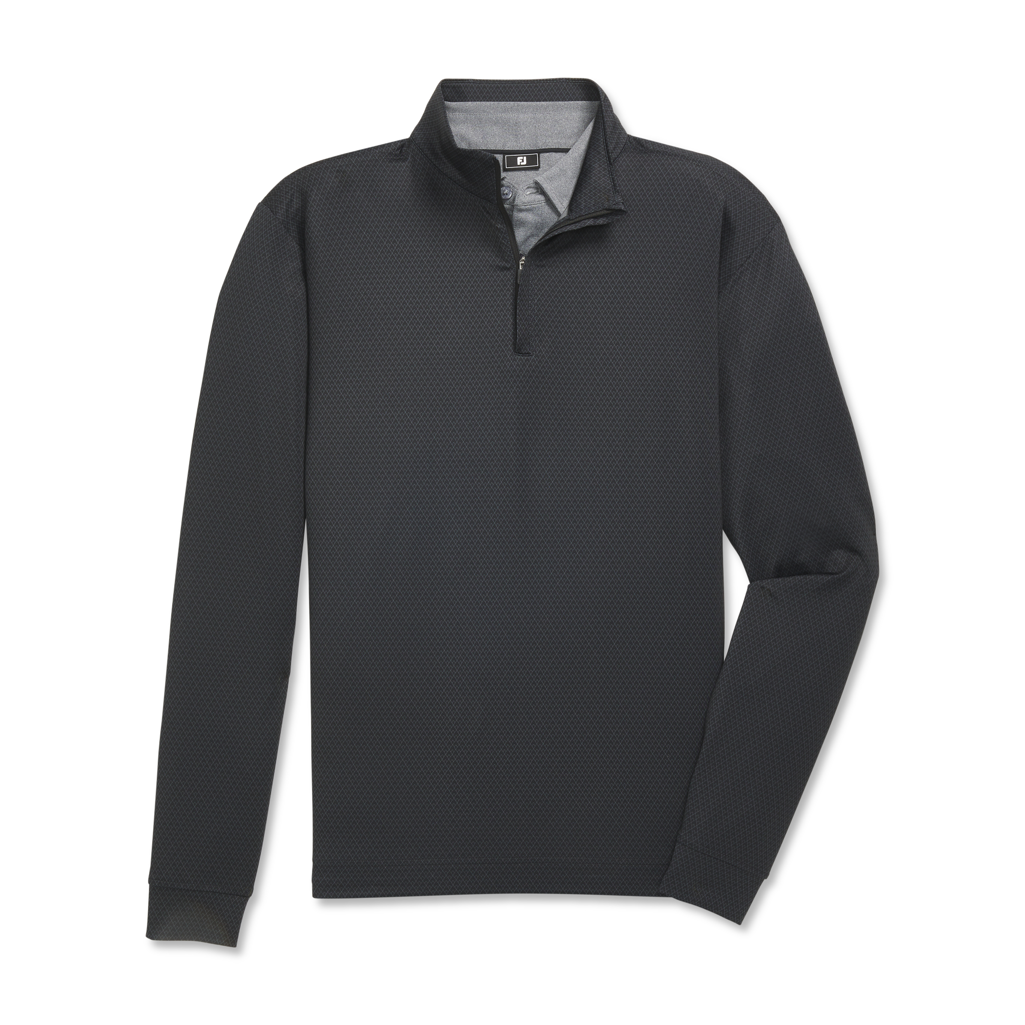 Tonal Deco Diamond Quarter-Zip