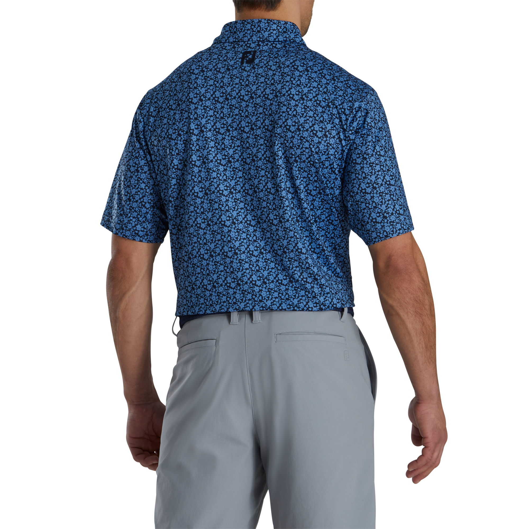 Painted Floral Lisle Self Collar