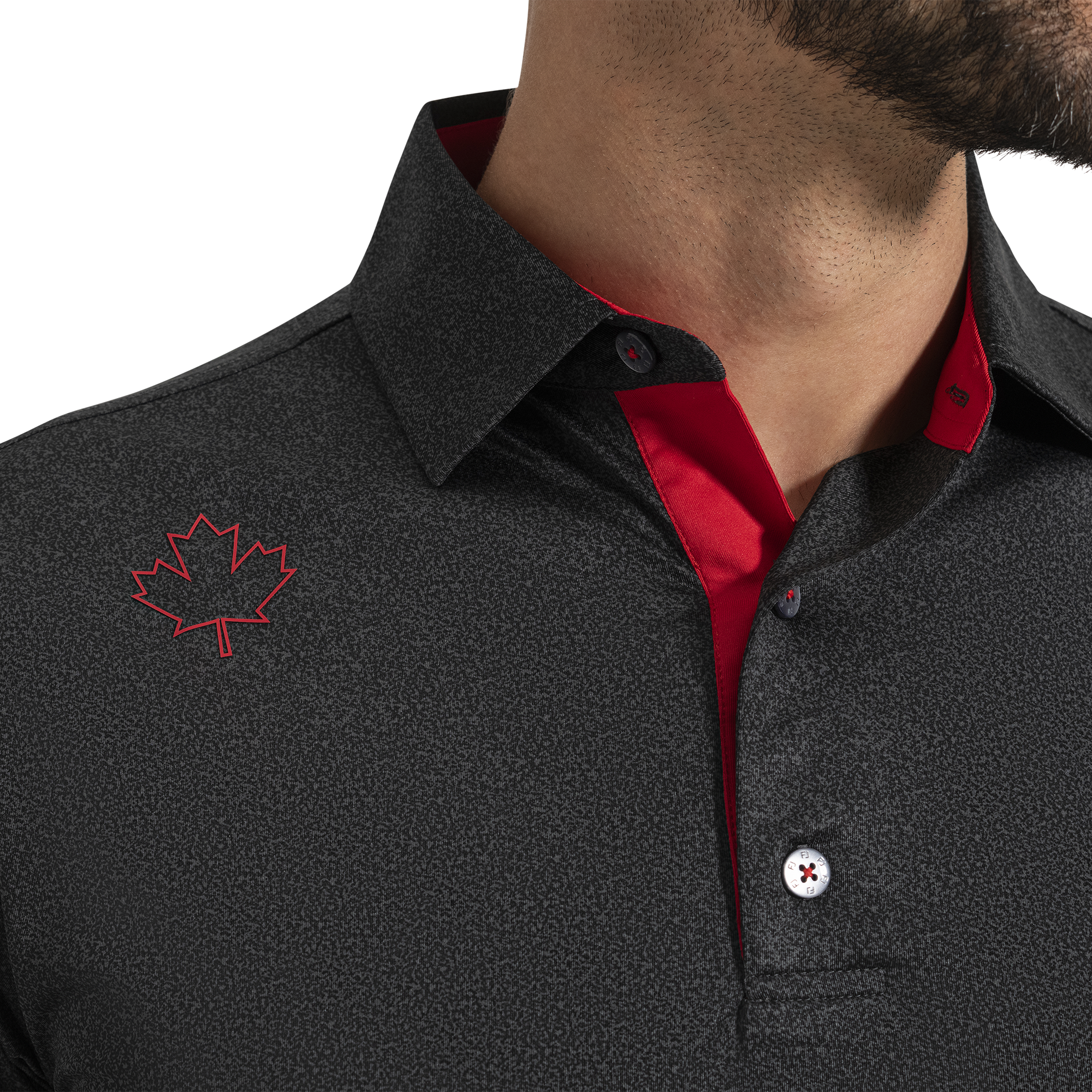 Canada Speckle Print Lisle