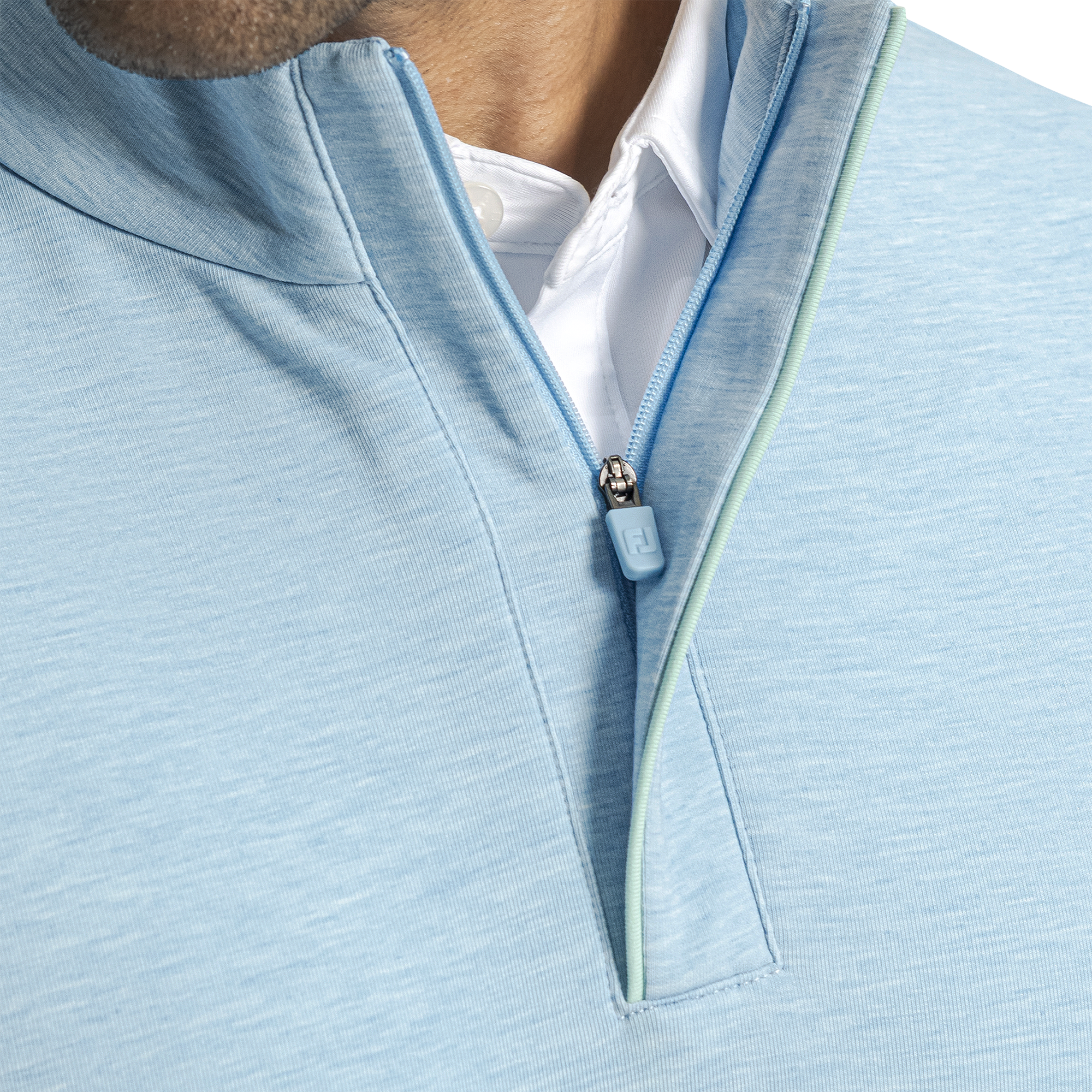 Hidden Placket Mid-Layer